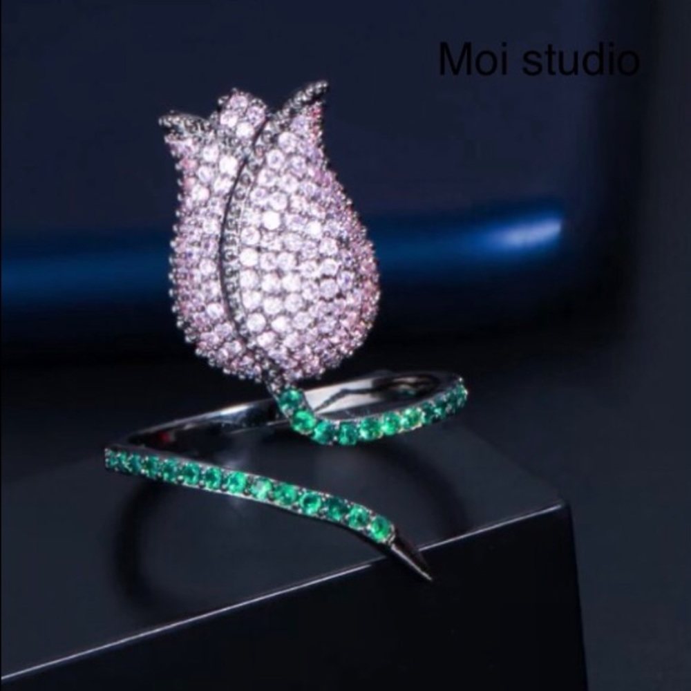 ✨✨Rose Lavander Tourmaline Ring✨✨ - Picture 4 of 5